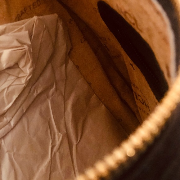 BRAND NEW VINTAGE HCL Germany Handcrafted Leather Shoulder Bag Black. - Picture 10 of 14